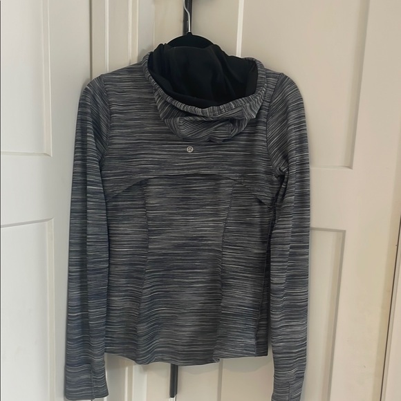 LuluLemon black-and-white zip hoodie - Picture 2 of 4